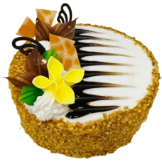 Cake World Bakery - Caramel Nut Cake (~1.35kg) pcs