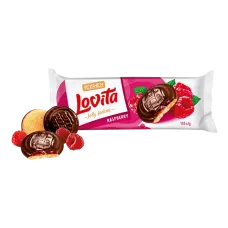 Roshen - Lovita Jelly Cookies Biscuits Raspberry Flavoured Jelly Filling 135g