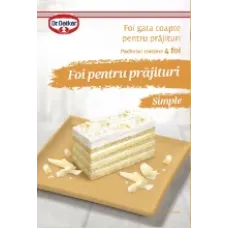 Dr.Oetker - Simple Sheets for Cakes / Foi simple pentru prajituri 440g
