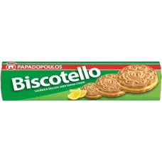 Papadopoulos - Sandwich Biscuits with Lemon 200g