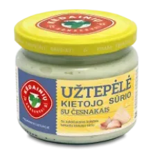 Kedainiu Konservai - Hard Cheese Spread with Garlic 280g