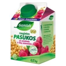 Gamtos - Fermented Buttermilk with Rapsberry and Flax Seed 500g