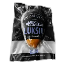 Luksiu Pienine - Luksiu Smoked Curd Cheese with Garlic 230g