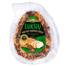 Luksiu Pienine - Luksiu Smoked Curd Cheese with Caraway 230g