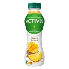 Activia - Mango Pineapple and Flax Flavour Yogurt Drink 280g