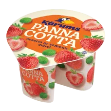Karums - Panna Cotta Dessert with Strawberry Sauce 140g