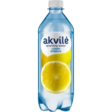 Akvile - Lemon Flavour Carbonated Water 600ml