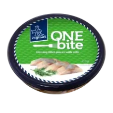 One Bite - Slightly Salted Herring Fillet with Dill 210g
