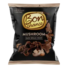 Bon Chance - Dark Bread Crisps with Mushroom 120g