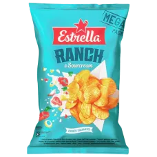 Estrella - Crinkle Cut Potato Chips Ranch Taste 250g