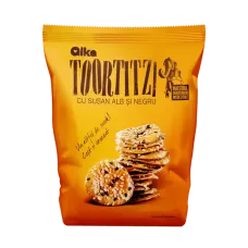 Alka - Toortitzi Squeezed Pretzel Chips with Black and White Sesame 180g