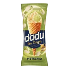 Dadu - Glazed Pistachio Ice Cream with Wafle Crisps in Cone 150ml