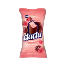 Dadu - Raspberry and Cherry Cheesecake Bar with Chocolate Coating 45g