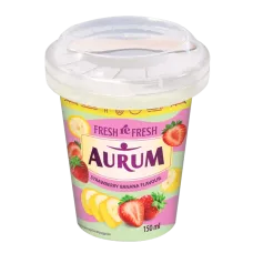 Aurum - FreshreFresh Strawberry Banana Flavoured Sherbet in Plastic Cup 150ml
