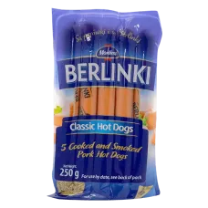 Morliny - Berlinki Classic Hot Dogs Sausages 250g